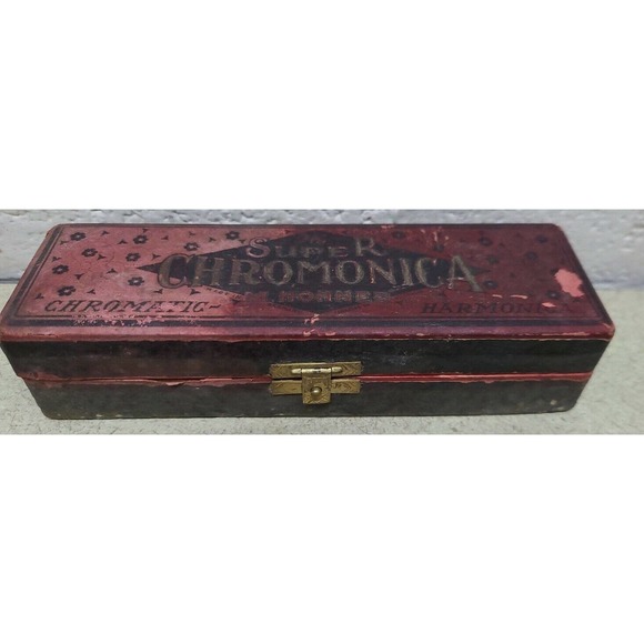 HOHNER Super Chromonica Chromatic Harmonica Key C Box & 2 Books - Picture 10 of 12